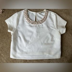 Miss Selfridge White Blouse US 2 EUR 34 UK 6